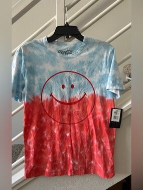 NWT Chaser x Coca-Cola Smile Tie-Dye Tee • Premium Quality • S